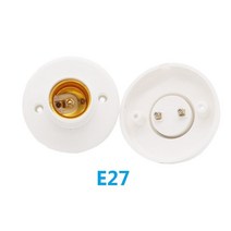 새로운 스크류 램프베이스 e14 e27 B22 램프 홀더 소켓 기본 전구 어댑터, 02 circular E27 so기계et