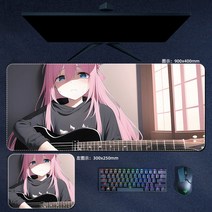 대형마우스패드 장 게이밍 마우스패드 애니메이션 Bocchi 바위! 마우스 패드 고투 라이우 니지카 쿠요 히, 19 18_02 800x300x30mm