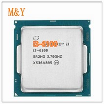 듀얼 코어 CPU 프로세서 i3 6100 3.7GHz 3M 캐시 51W SR2HG LGA 1151