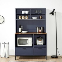 [인터데코] 주방수납장 다용도수납장 P0000DYB, 색상:네이비