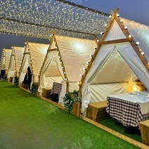 삼각 글램핑 감성 텐트 몽골 천막 레스토랑 티피 돔 2M 3M, 3X2m 룸타입(화이트)