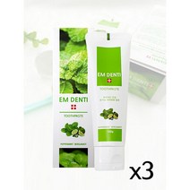 온시야 EM 덴티플러스 치약 페퍼민트&베르가못향 100g 3개