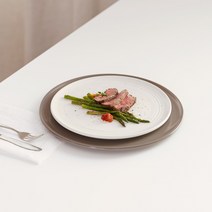 [르난세] 휘게 플레이팅 접시 30cm /반무광/식기/국내생산, 색상:크림