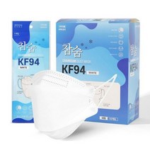 참숨 황사방역용 마스크 대형 KF94 화이트 50매