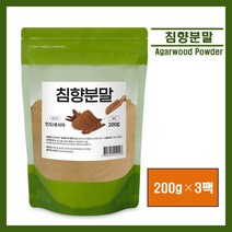침향 분말 가루 파우더 100% 인도네시아산 침향나무 수지 분말 침향 차 환 tea 메톡시벤젤 알파블레젠 죽 선식 먹는법 추천, 3팩, *영에버그린*침향분말 200g (스푼증정)