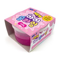 아모스 아이슬라임 DIY 토핑 세트, 아이슬라임 300g 핑크