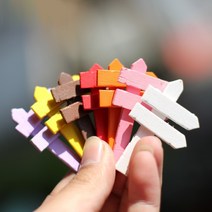 나무 표지판 10 컬러 디오라마 테라리움 화분 DIY 만들기 재료 미니어처, 7.갈색
