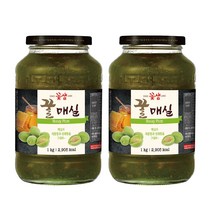 꽃샘 꿀 매실차 1kg x 2개