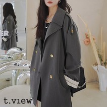 티뷰 날개견장하프트렌치코트_V3A-CCT008