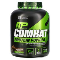 MusclePharm 컴배트 단백질 파우더 초콜릿 밀크 1814g4lbs, 4 파운드