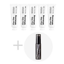 신디픽 / 차차 미백 화이트 치약 5개 + 사은품 증정, 브레스미스트 스트롱민트향 10ml, 언파 차차치약(화이트) 90g 5개