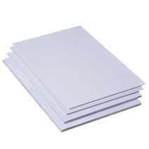 폼보드 제작 폼포드 보드롱 압축 스티로폼 우드락 5pcs diy pvc 시트 화이트 시트 diy 모델 빌딩 200 x 300 x 2mm, 200mm x 300mm x 2mm