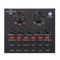 v8 사운드 카드 오디오 usb 외부 헤드셋 마이크 웹 캐스트 블루투스 50 개인 엔터테인먼트 스 트리머 pc 전화, 스페인, 스페인