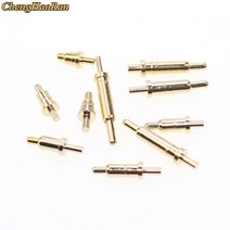 10pcs 스프링 장착 포고 핀 커넥터 관통 구멍 pcb 높이 345678910121313.514151616.5mm 플랜지 단일 1a, 높이 16.5mm