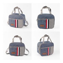 두꺼운 단열 보온 보냉 방수 도시락가방 지퍼형 샌드위치박스 야유회도시락가방