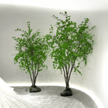 인테리어 조화 인조목 카페 나무 식물 대형 장식 화단 조경 조화 인조 화분 실내, 높이1.8m