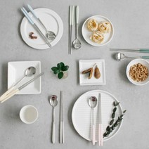 [바보사랑] 루드 파스텔 수저세트 6color, 색상:그래스그린