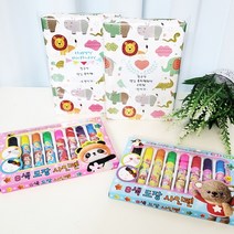 어린이집 생일선물 답례품 스탬프사인펜+포장+스티커 어린이집선물/어린이집 답례품/어린이집 어린이날선물/유치원답례품/구디백/유치원 생일선물, 랜덤색상, 1개