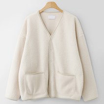 부클양털 오버핏 가디건 (MDCD031RW)