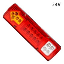자동차 전구 후미등 시그널 트레일러 후방 조명 19 LED 테일 라이트 12V/24V 트럭 RV 캠핑카 자동차 정지, 한개옵션1, 02 24V