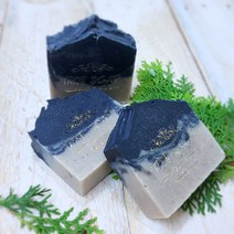 대나무 숯비누 천연비누 모공 수제 CP 세안 피지 노폐물 각질 100g, 대나무 숯비누+비누망