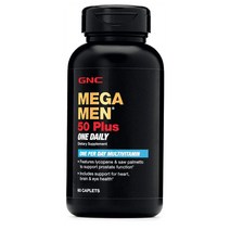 [GNC] 50대 남성 멀티비타민 메가맨 50플러스 60정 GNC Mega Men