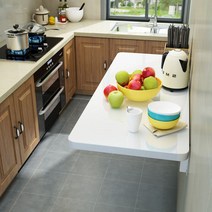 주방 접이식 보조 테이블 식탁 주방 선반 KH700, 흰색80*40CM