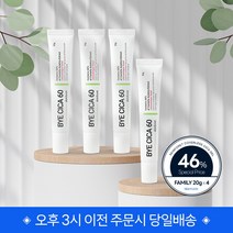 스킨포레 바이 시카 60 점뺀후 레이저후 주름케어 재생 색소침착 안면홍조 수딩젤 시카크림 20g, 4개 세트