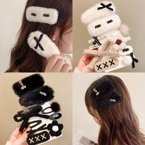 퍼틀 폼폼 뽀글이 똑딱 실핀 미니 데일리 10개 세트 헤어핀 A-184