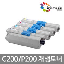 신도리코 P200 재생토너 P200dn P201dn P205cn P206dn C200 P200T5KK P200T5KC P200TKM P200TKY, 1. 검정재생토너, 1개