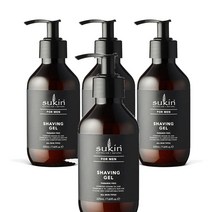 수킨 호주 Sukin Shaving Gel 포 맨 쉐이빙 젤 225ml 4팩