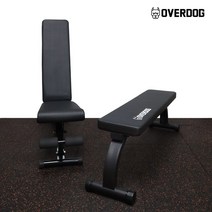 오버독 인클라인 디클라인 각도조절 헬스벤치 평벤치 벤치프레스 FBC22 PBC22, 각도 조절 벤치 - FBC22, 블랙
