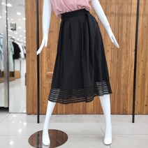 지컷 지컷 배색 스트라이프 벨 스커트 721223530299