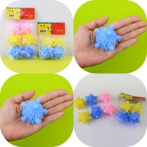 마트498 불가사리 세탁볼 4P 6P 고양이털 털제거 개털 먼지제거 이염방지 생리혈지우기