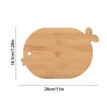 원목도마 나무도마 플레이팅도마 플레이팅나무도마크리에이티브 동물 모양 두꺼운 강한 대나무 도마 빵, [06] small fish