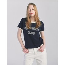 클럽 링거 반팔티셔츠-네이비