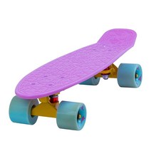 Flybar 55.9cm(22인치) 컴플리트 플라스틱 그립 테이프 크루저 스케이트보드 맞춤형 미끄럼 방지 데크 다양한 색상(NERF 블루 블랙) 가성비 추천 미국직구, Pale Pink