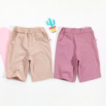 루라7부팬츠2종세트 면100% 유아동용 여름면바지 국내제작 까꿍놀이터