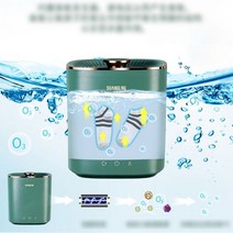 미니짤순이 2.5L 휴대용 미니 세탁기 반자동 기숙사 여행 속옷 홈 스마트 양말 세탁기/오존없이, white has ozone A
