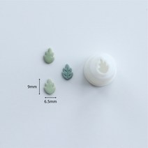 도자기공예 만들기 도구 물레 DIY부드러운 도자기 귀걸이 커팅 몰드 세트 0.3mm 미니 리프 패턴 프렌치, 03 03
