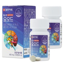 일양약품 헬스뱅 요오드 400mg 60정 2박스-갑상선건강 호르몬 면역력, 상세페이지 참조, 상세페이지 참조