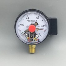 디지털 진공 압력 게이지 정밀 압력계 측정기 표면 직경 접촉, 0-6mpa, 검은 색, 1개