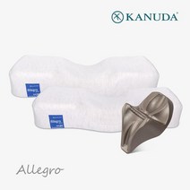 [가누다] 블루라벨 알레그로 더블세트(베개2+머리냅) / 메모리폼 경추 기능성 베개, L.L