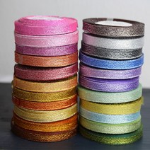 퀼트가게펄 리본 테이프 끈 오간디 공예 장식 포장 부자재, 레드