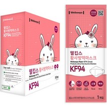 웰킵스 황사방역마스크 소형 KF94, 10개입, 6개, 백색