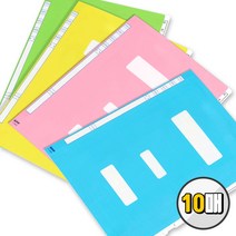 오피스존 칼라 PP 정부화일 10매 플라스틱 책철화일, 하늘