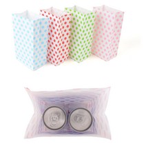 예쁜 컬러 도트 각대 종이봉투 이쁜 컬러 각대 팝콘 선물 붕어빵 봉투제작, 색상, 블루