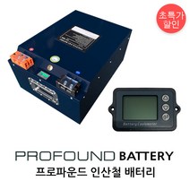프로파운드 캠핑카 인산철배터리 12V400A 적산계포함, 프로파운드 배터리+적산계