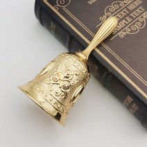 터치벨 핸드벨 순동방울 트럼펫 손방울 빈티지 노인 링당 식당 전식 주문벨 조교 수업벨, 06 골드 플라워