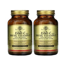 솔가 에스터-C 플러스 500mg 비타민C 베지 캡슐 100개입 [2통] Ester-C Plus Vitamin C